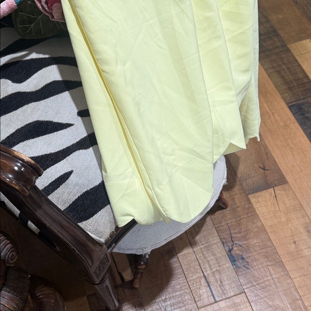 Skirt society Yellow Scalloped Midi Dress - Picture 8 of 9